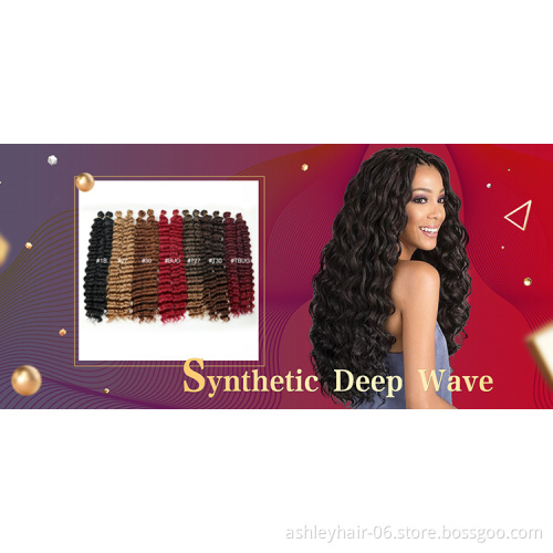 Julianna deep wave twist hair extension ombre braiding hair  22" 18'' deep twist